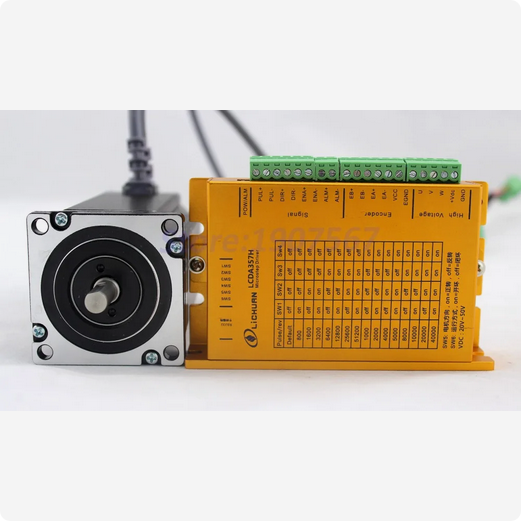 Шаговый двигатель Lichuan LCDA357H + LC57H3100 3 фазы 3 Нм Шаговый двигатель Lichuan LCDA357H + LC57H3100 3 фазы 3 Нм